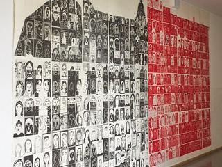 Parallelaktion, ein Linolschnittprojekt zur 50jährigen Schulpartnerschaft des Gymnasiums Carolinum mit der Moskauer Schule 1212